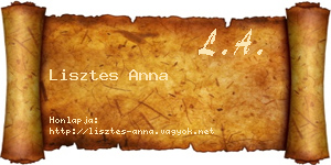 Lisztes Anna névjegykártya
